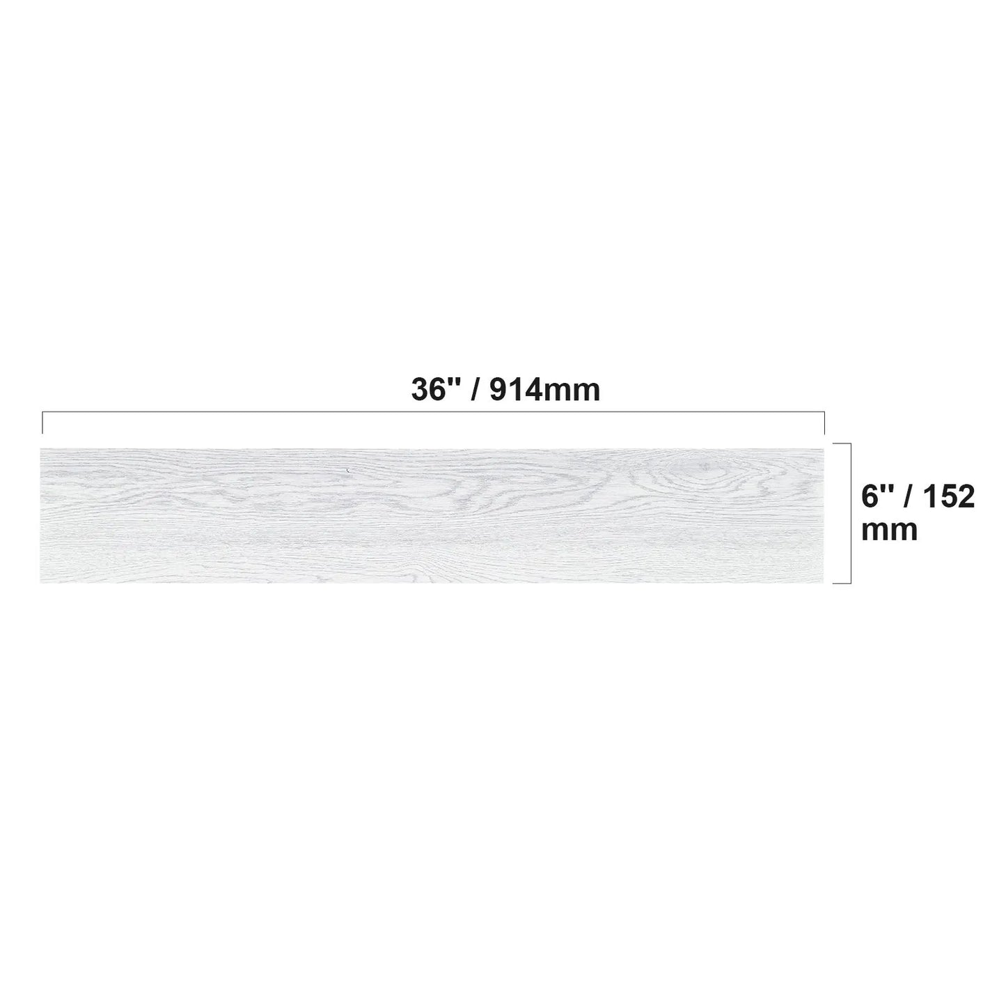 Self Adhesive Vinyl Floor Tiles 36 x 6 inch, 36 Tiles 2.5mm Thick Peel & Stick, Light Gray Wood Grain DIY Flooring for Kitchen, Dining Room, Bedrooms & Bathrooms, Easy for Home Decor - Image 8