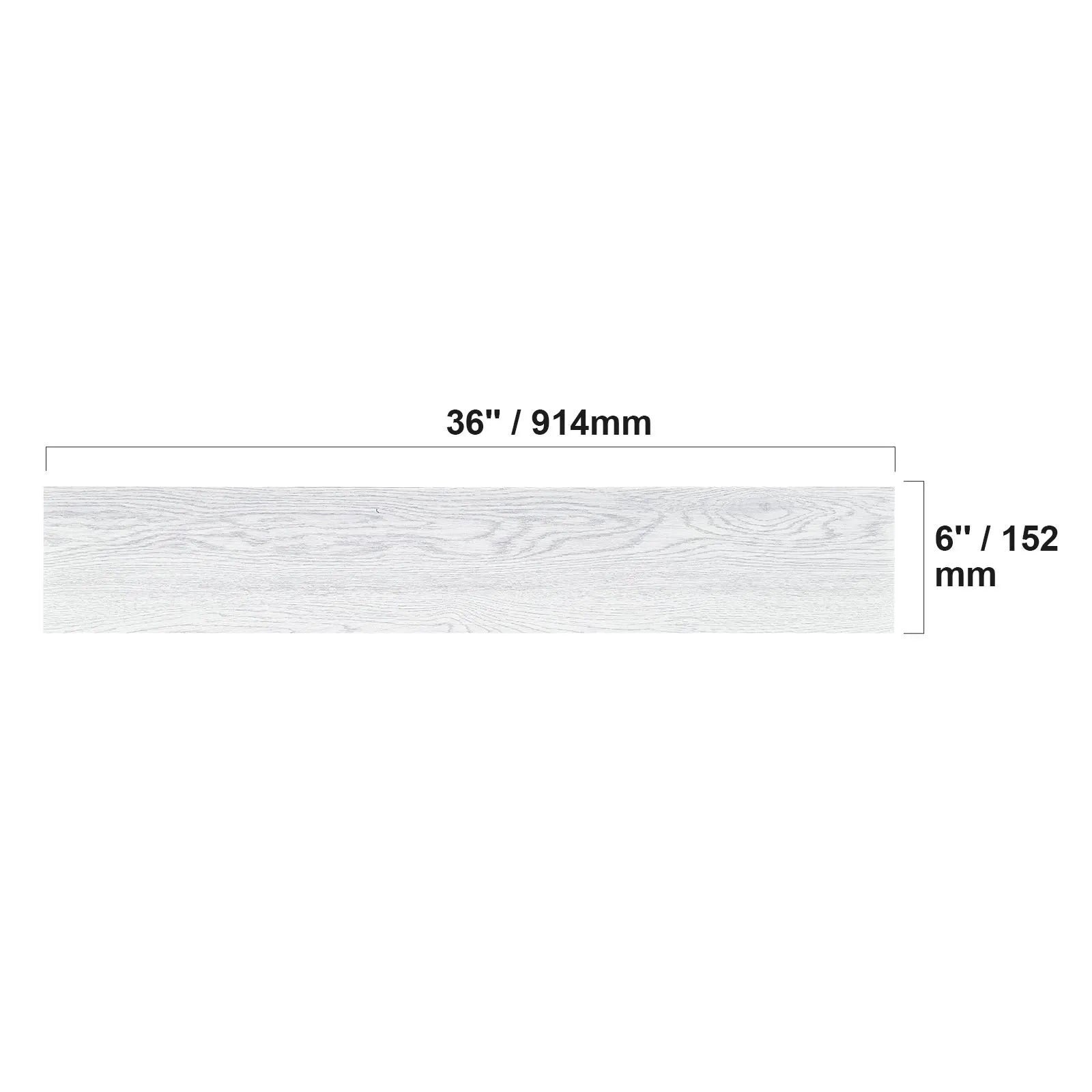 Self Adhesive Vinyl Floor Tiles 36 x 6 inch, 36 Tiles 2.5mm Thick Peel & Stick, Light Gray Wood Grain DIY Flooring for Kitchen, Dining Room, Bedrooms & Bathrooms, Easy for Home Decor - Image 8