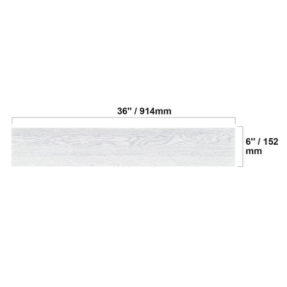 Self Adhesive Vinyl Floor Tiles 36 x 6 inch, 36 Tiles 2.5mm Thick Peel & Stick, Light Gray Wood Grain DIY Flooring for Kitchen, Dining Room, Bedrooms & Bathrooms, Easy for Home Decor - Image 8