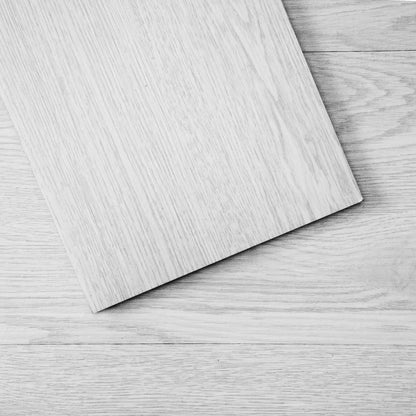 Self Adhesive Vinyl Floor Tiles 36 x 6 inch, 36 Tiles 2.5mm Thick Peel & Stick, Light Gray Wood Grain DIY Flooring for Kitchen, Dining Room, Bedrooms & Bathrooms, Easy for Home Decor - Image 9