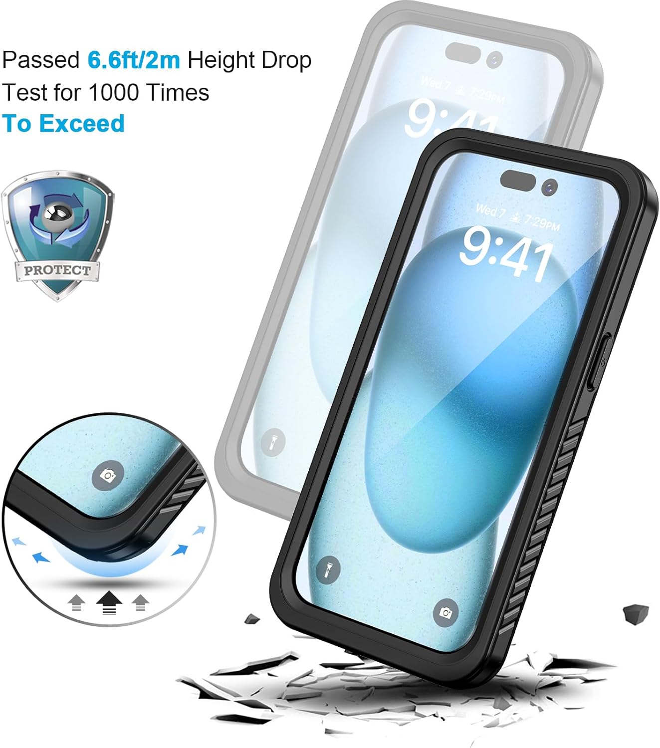 iPhone 15 Waterproof Shockproof Case - Image 2