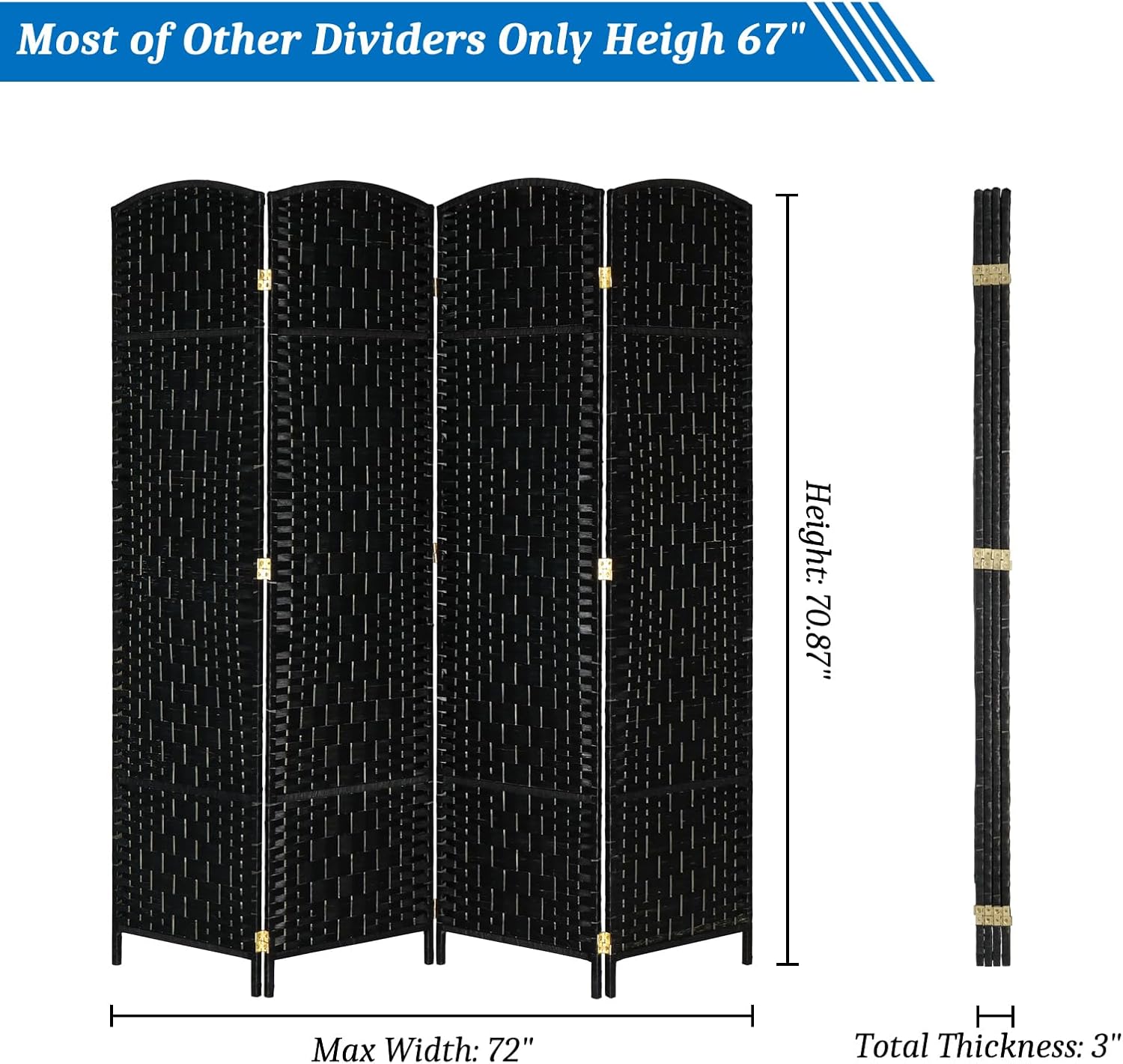 Folding Room Divider Screen – Stylish Home Partition - Image 3