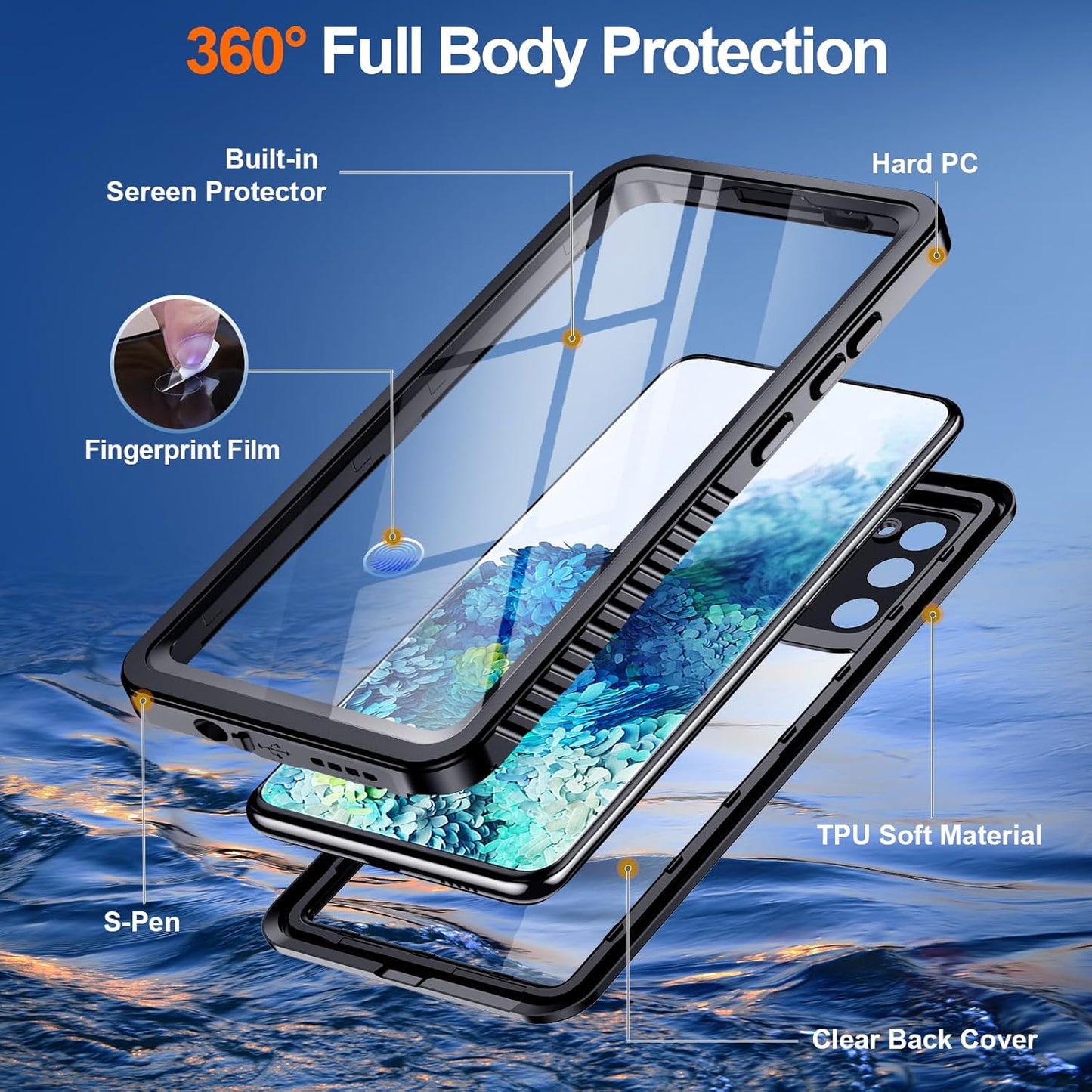Samsung Galaxy S20 Waterproof Shockproof Case - Image 2