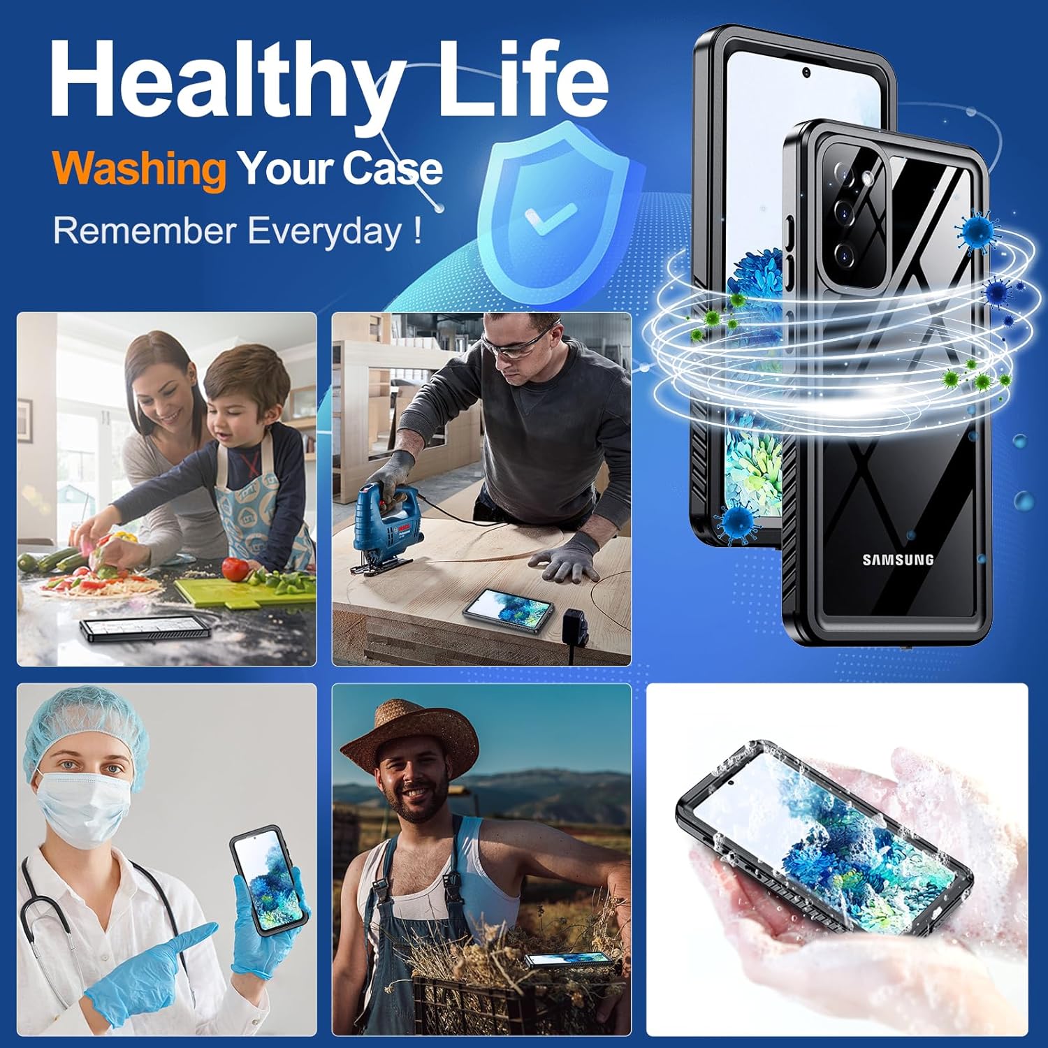Samsung Galaxy S20 Waterproof Shockproof Case - Image 5