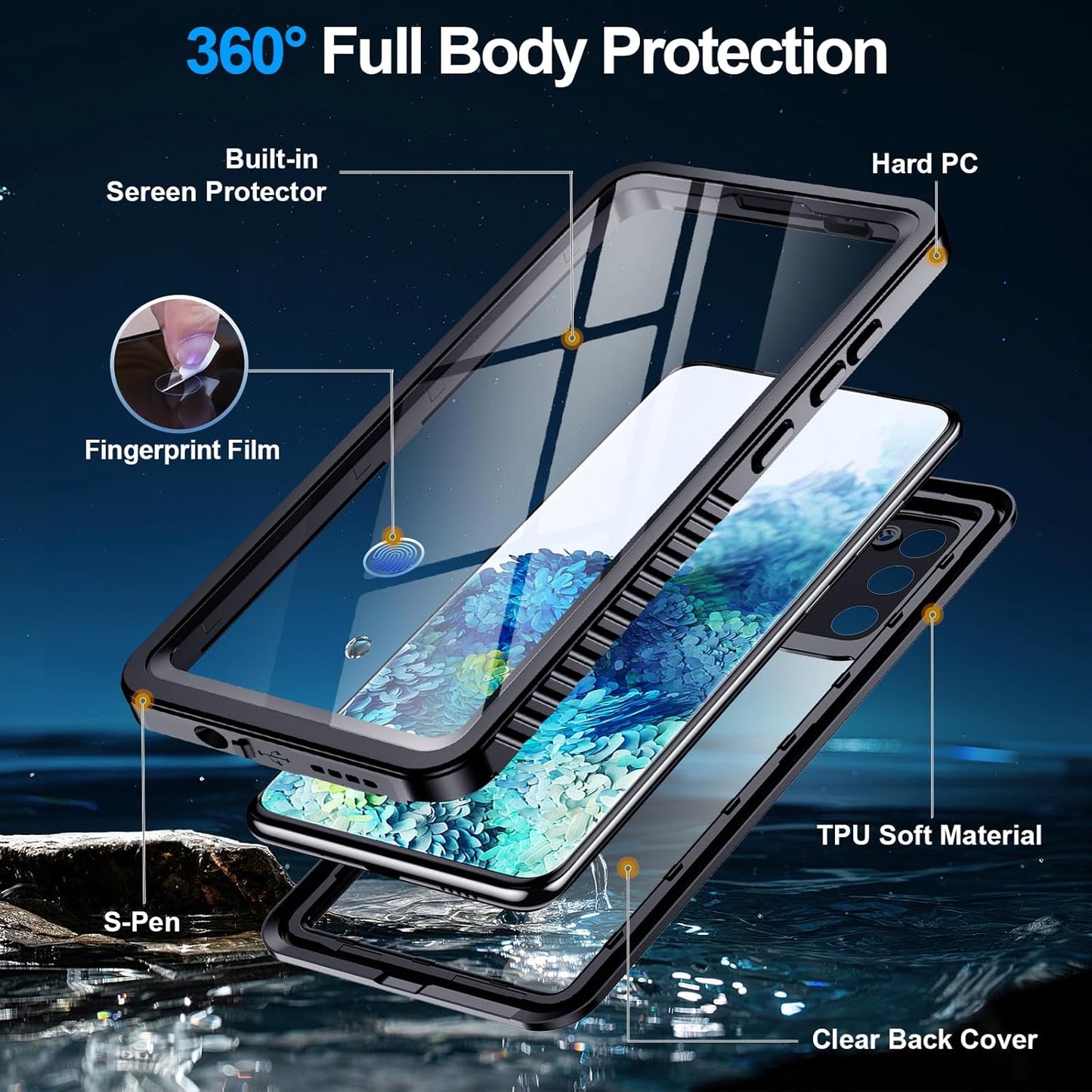 Samsung Galaxy S20 Plus Waterproof Case - Image 4