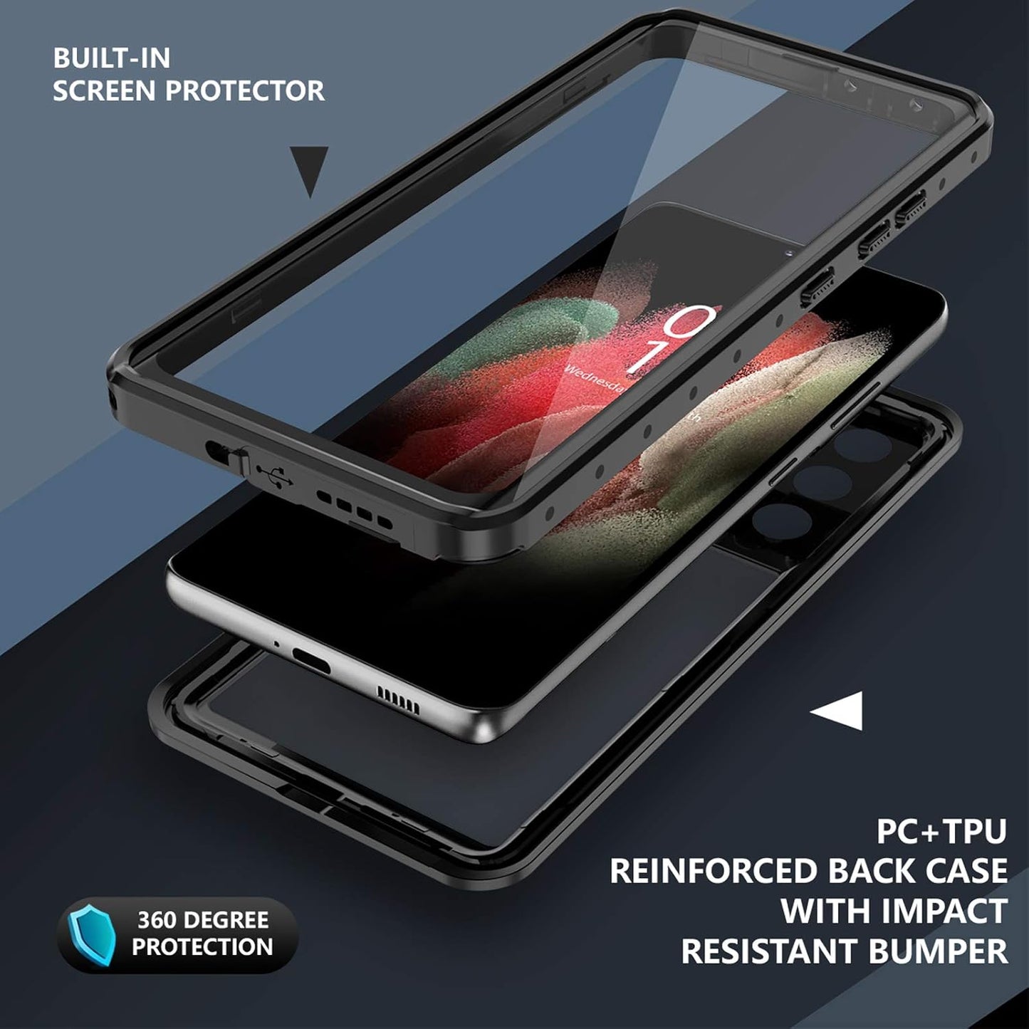 Samsung Galaxy S21 Ultra Waterproof Shockproof Case - Image 5