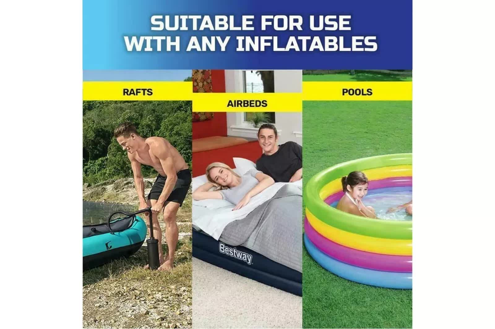 Bestway Air Hammer 2800 Manual Air Pump for Airbed, Swimming Pool, Toys, Kayaks - Image 6