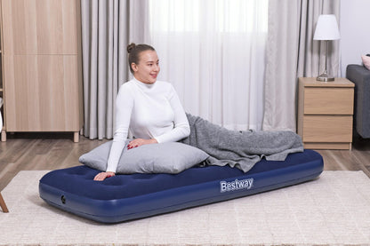 Bestway 1.85m x 76cm x 22cm Air Mattress Jr.Twin Indoor/Outdoor Heavy Duty Durable Camping - Image 4