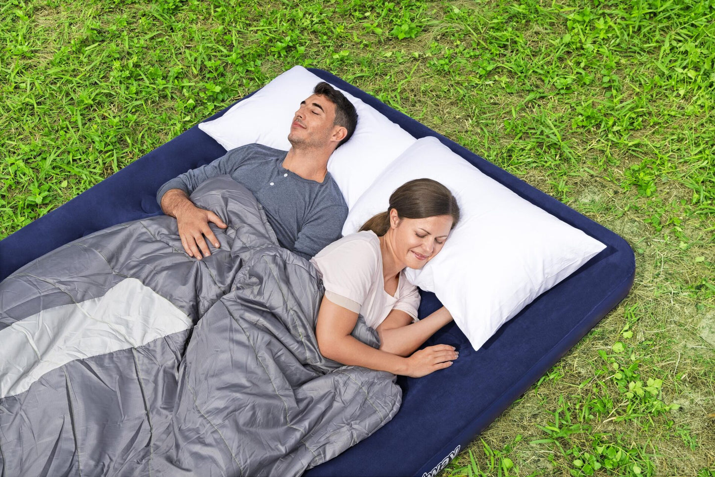 Bestway 2.03m x 1.52m x 22cm Air Mattress Queen Inflatable Air Bed Indoor/Outdoor Heavy Duty Durable Camping - Image 2