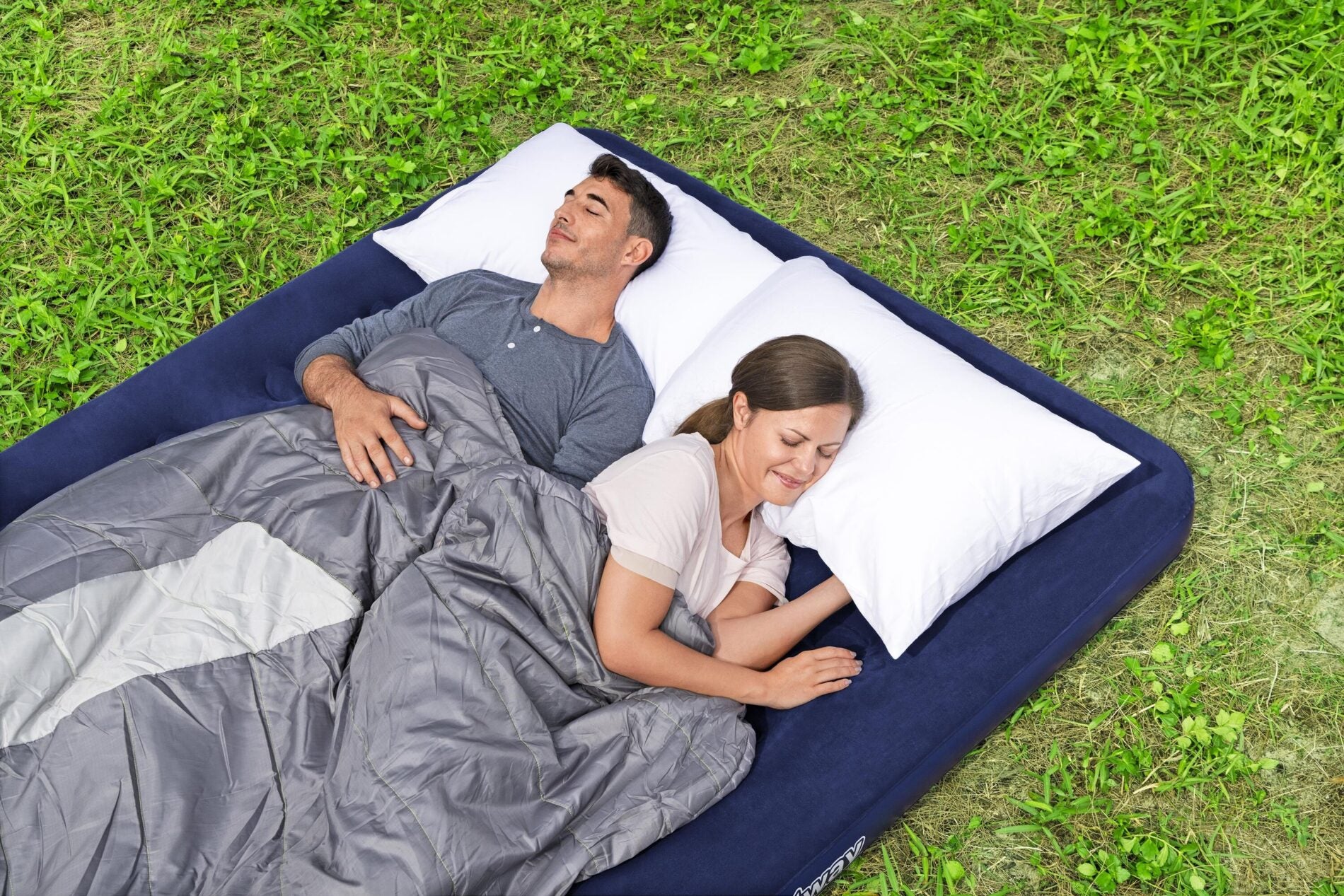 Bestway 2.03m x 1.52m x 22cm Air Mattress Queen Inflatable Air Bed Indoor/Outdoor Heavy Duty Durable Camping - Image 2