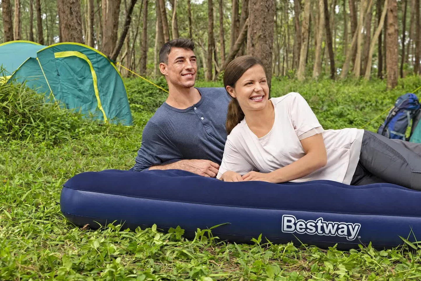 Bestway 2.03m x 1.52m x 22cm Air Mattress Queen Inflatable Air Bed Indoor/Outdoor Heavy Duty Durable Camping - Image 4