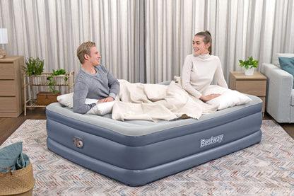 Bestway 2.03m x 1.52m x 51cm Tritech Air Inflatable Mattress Queen Built-in AC Pump - Image 3
