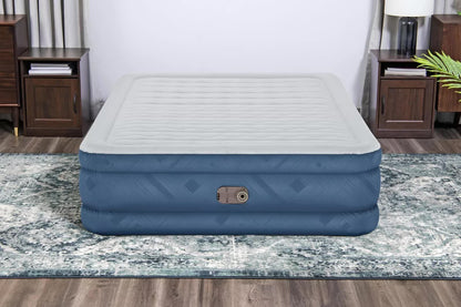 Bestway 2.03m x 1.52m x 46cm Fortech Snugable Top Air Inflatable Mattress Queen Built-in AC Pump - Image 5