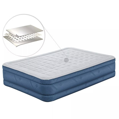 Bestway 2.03m x 1.52m x 46cm Fortech Snugable Top Air Inflatable Mattress Queen Built-in AC Pump - Image 8