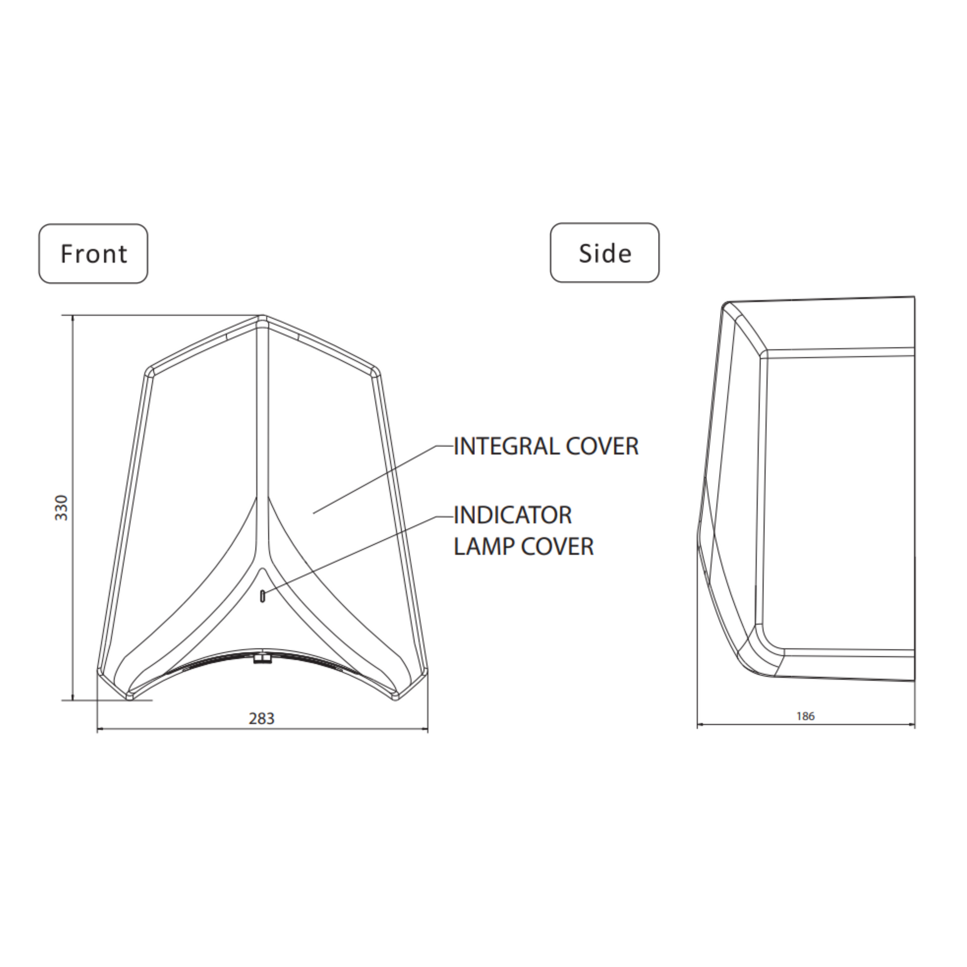 ADGE Hand Dryer 550W &1100W- Black - Image 4