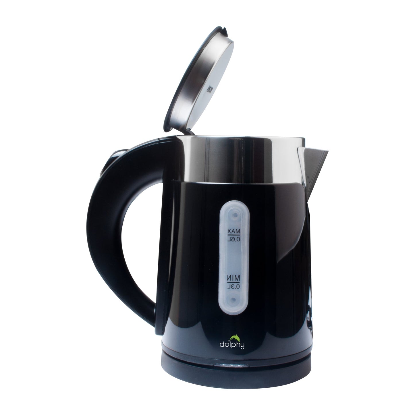 0.6L Stainless Steel Electric Kettle Black - Image 2