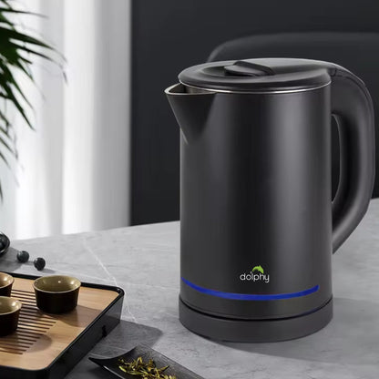 0.8L Electric Kettle Matt Black With Light Design - Image 4