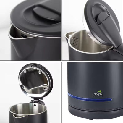 0.8L Electric Kettle Matt Black With Light Design - Image 5