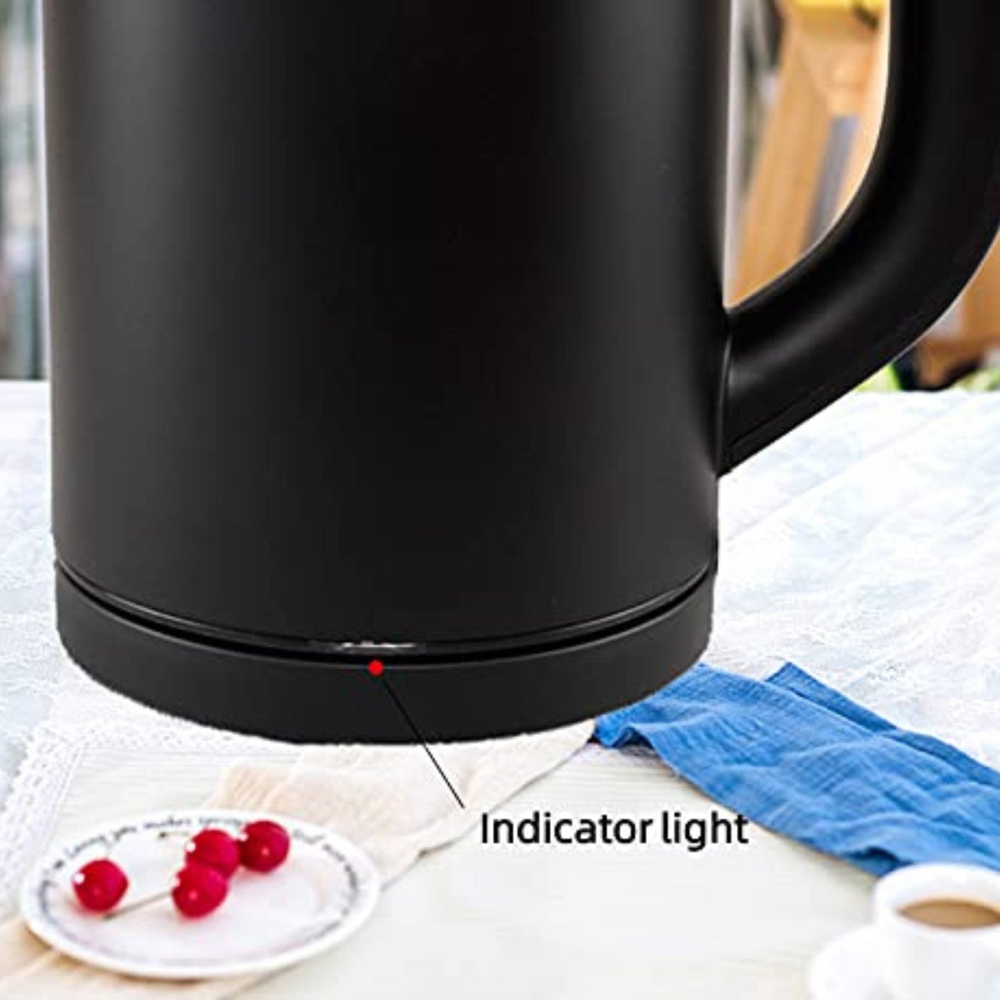 0.8L Stainless Steel Electric Kettle Black - Image 5