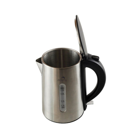 1.0L Brushed Silver Stainless Steel Kettle - Image 3