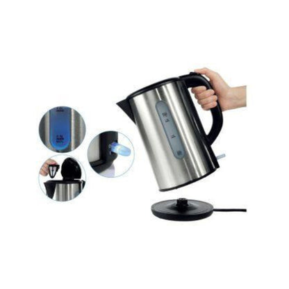 1.0L Brushed Silver Stainless Steel Kettle - Image 4