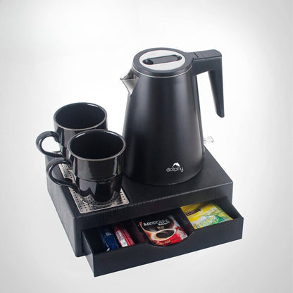 0.8L Stainless Steel Kettle - Black
(Double Layer) - Image 3