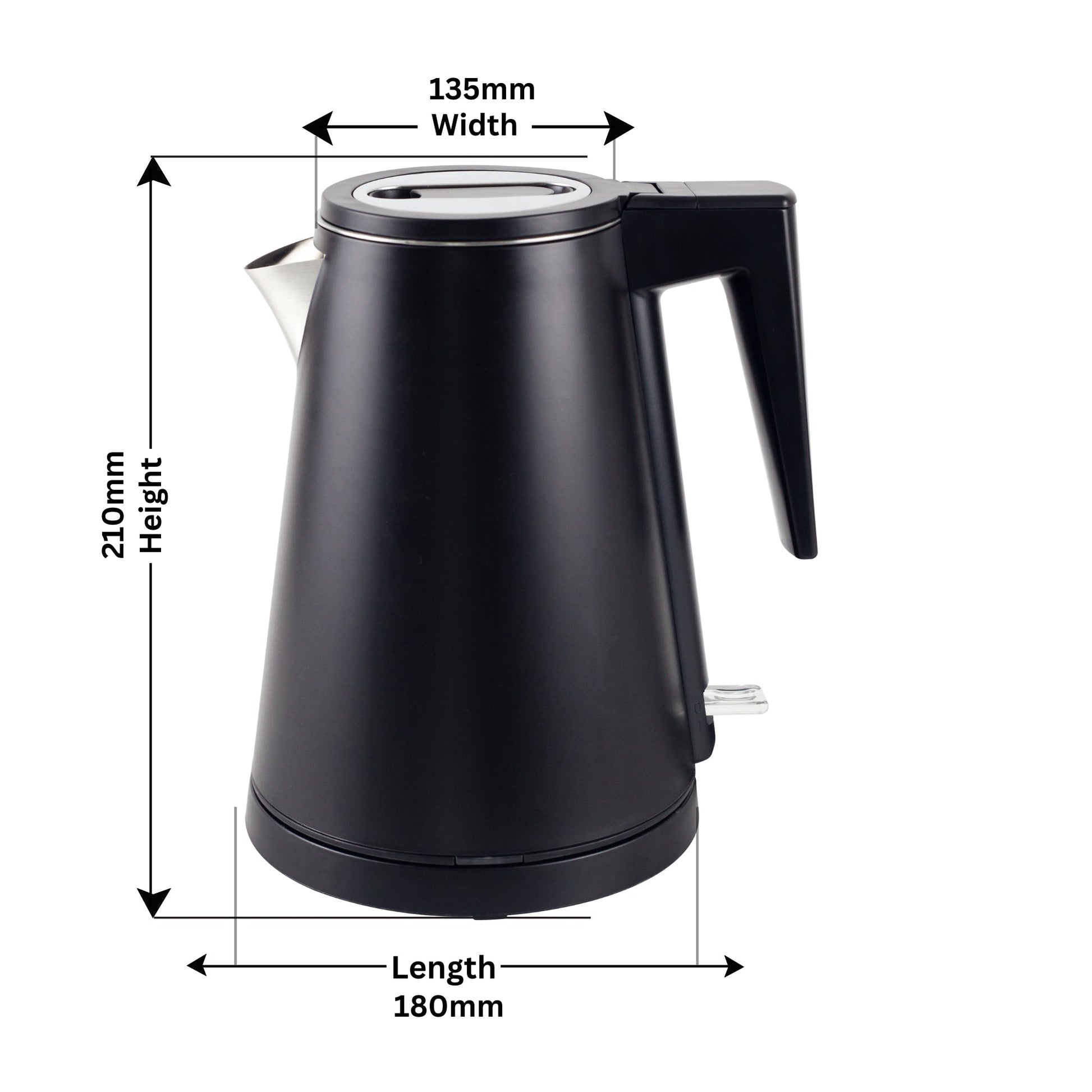 0.8L Stainless Steel Kettle - Black
(Double Layer) - Image 4