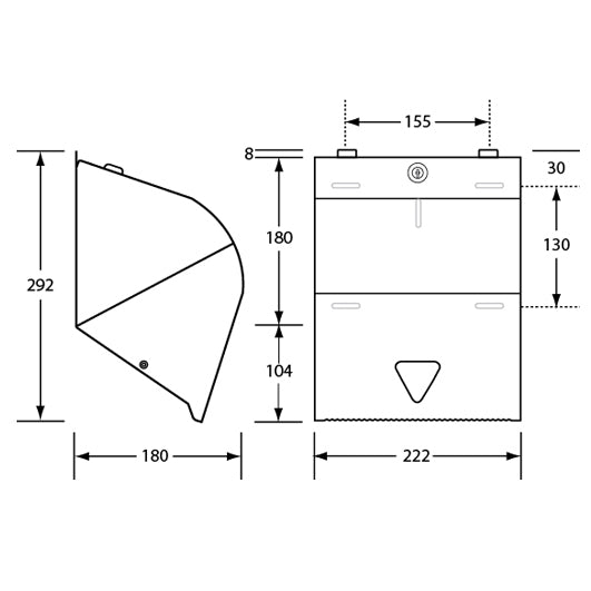 Stainless Steel Roll Towel Dispenser - Image 4