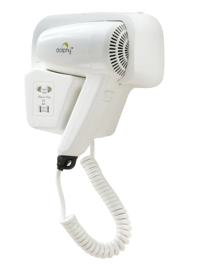 Wall Mount Hair Dryer 1200W - White - Image 2