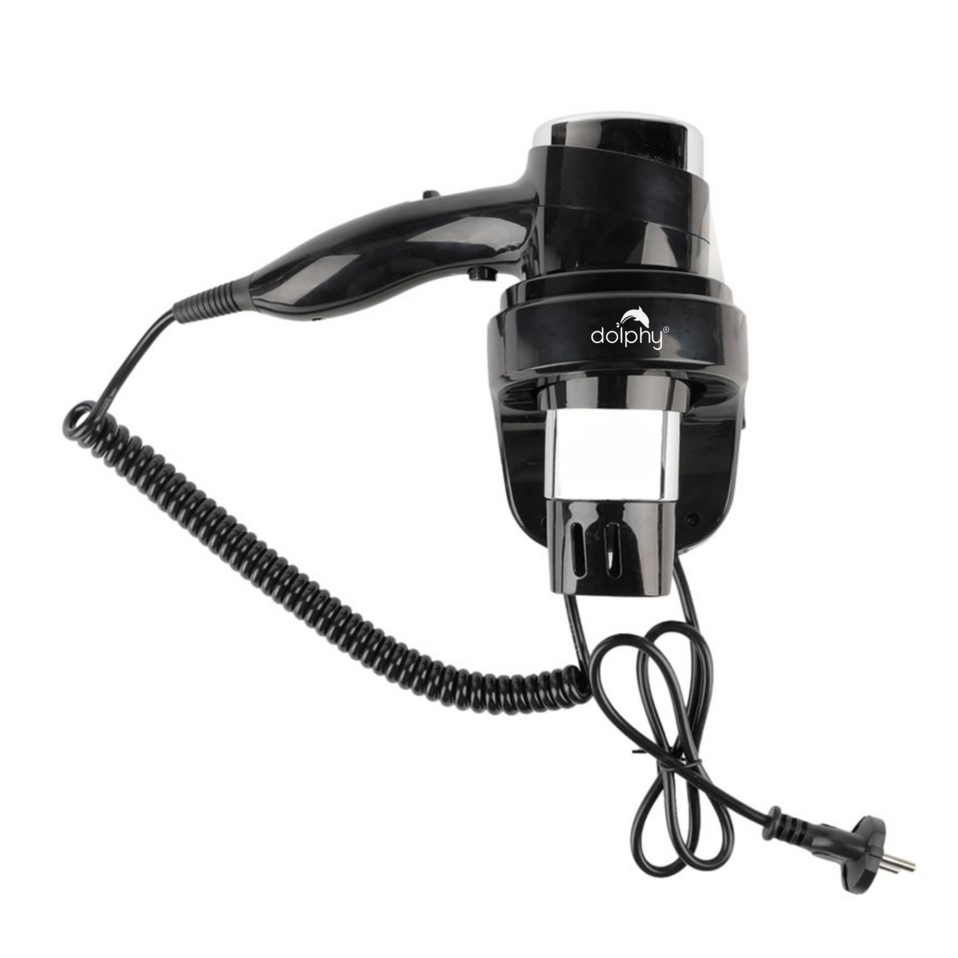 Wall-Mount Hair Dryer 1600-1875W - Black - Image 2