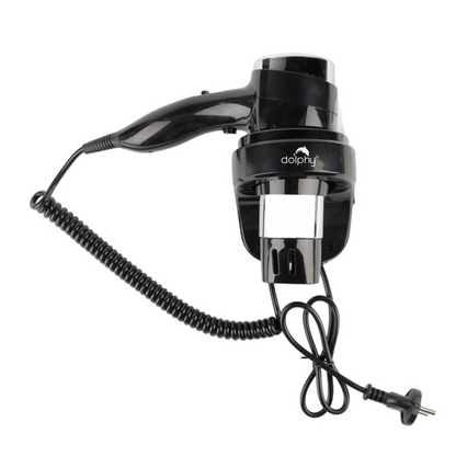 Wall-Mount Hair Dryer 1600-1875W - Black - Image 2