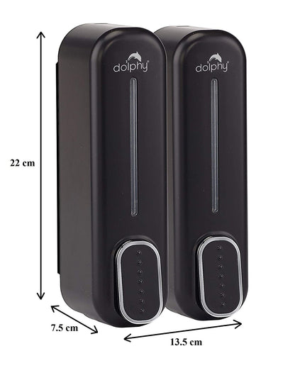 CLASSIC Dual Soap/Shampoo Dispenser 300ml -Black - Image 3