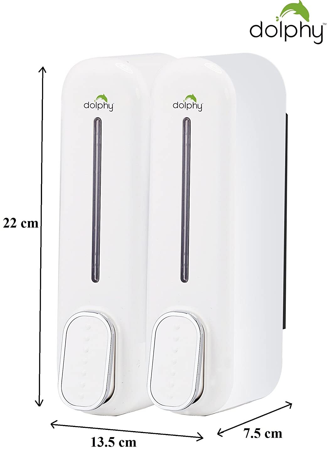 CLASSIC Dual Soap/Shampoo Dispenser 300ml -White - Image 3