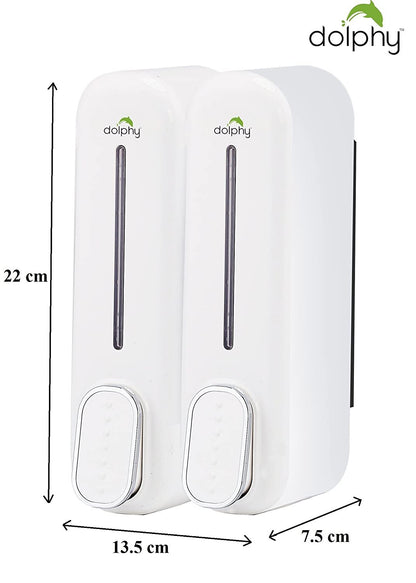 CLASSIC Dual Soap/Shampoo Dispenser 300ml -White - Image 3