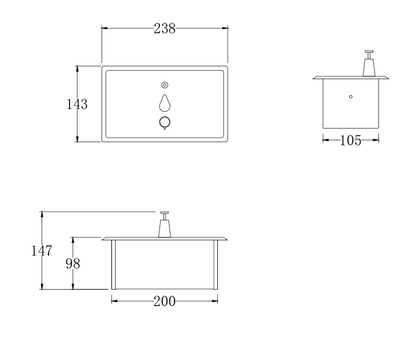 Recessed Mounted Soap Dispenser 1400 ML - Image 3
