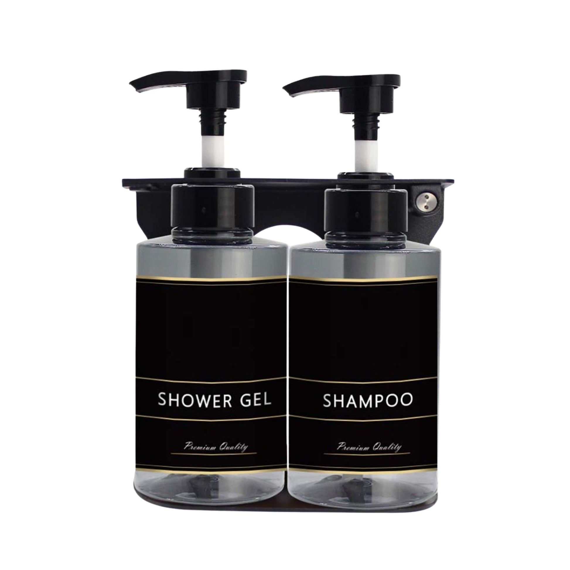 Liquid Soap Dispenser 300ml - Transparent Black - Image 2