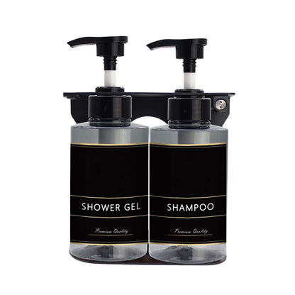 Liquid Soap Dispenser 300ml - Transparent Black - Image 2