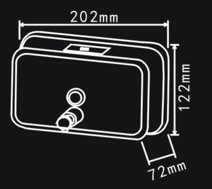 SS Liquid Soap Dispenser 1200ML (With Container) - Image 4