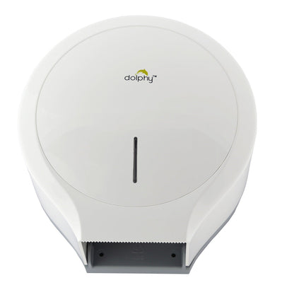 CLASSIC Jumbo Toilet Paper Roll Dispenser - White - Image 3