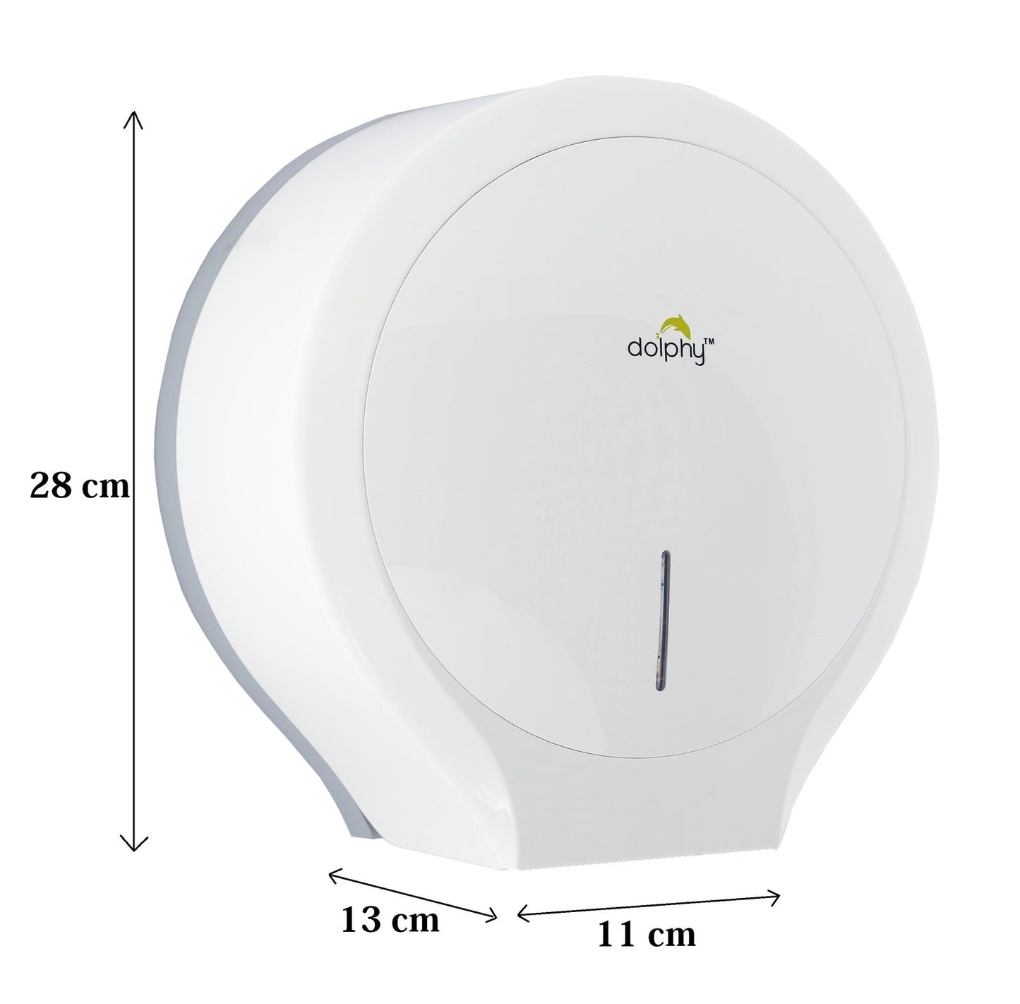 CLASSIC Jumbo Toilet Paper Roll Dispenser - White - Image 5