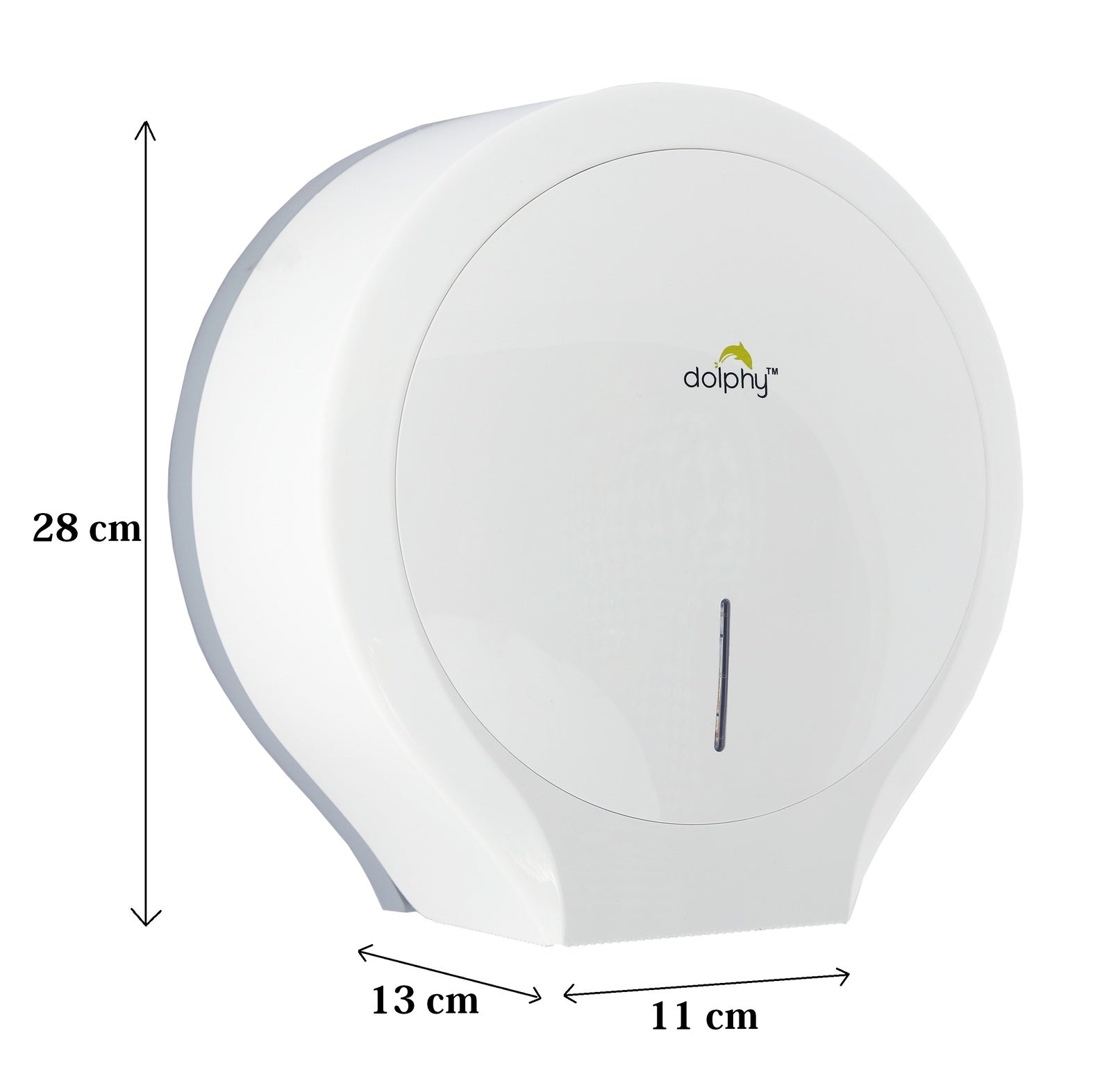 CLASSIC Jumbo Toilet Paper Roll Dispenser - White - Image 5
