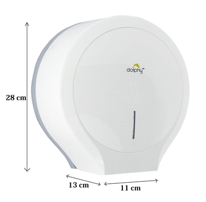 CLASSIC Jumbo Toilet Paper Roll Dispenser - White - Image 5