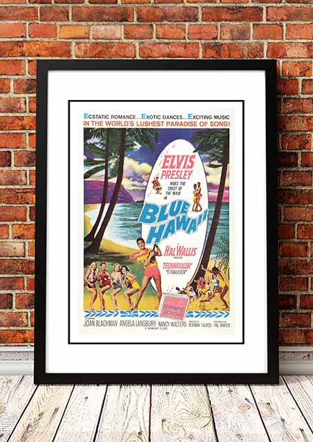 Elvis 'Blue Hawaii' Framed Movie Poster! - Framed A4