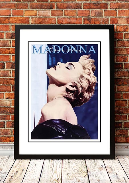 Madonna ‘True Blue’ In Store Promotional Poster 1986 - Framed A3