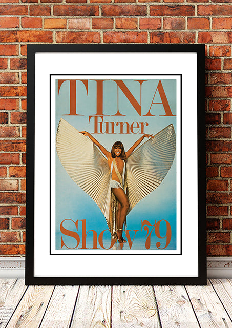 Tina Turner ‘Wild Lady of Rock’ World Tour Poster 1979 - Framed A4
