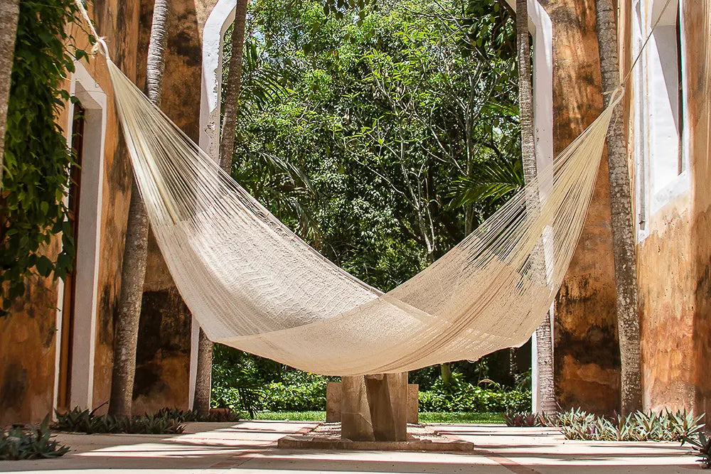 Cotton Mexican Hammock – Natural– Queen Size - Image 4