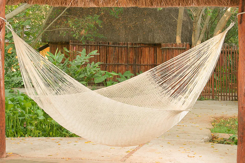 Cotton Mexican Hammock – Natural– Queen Size - Image 8