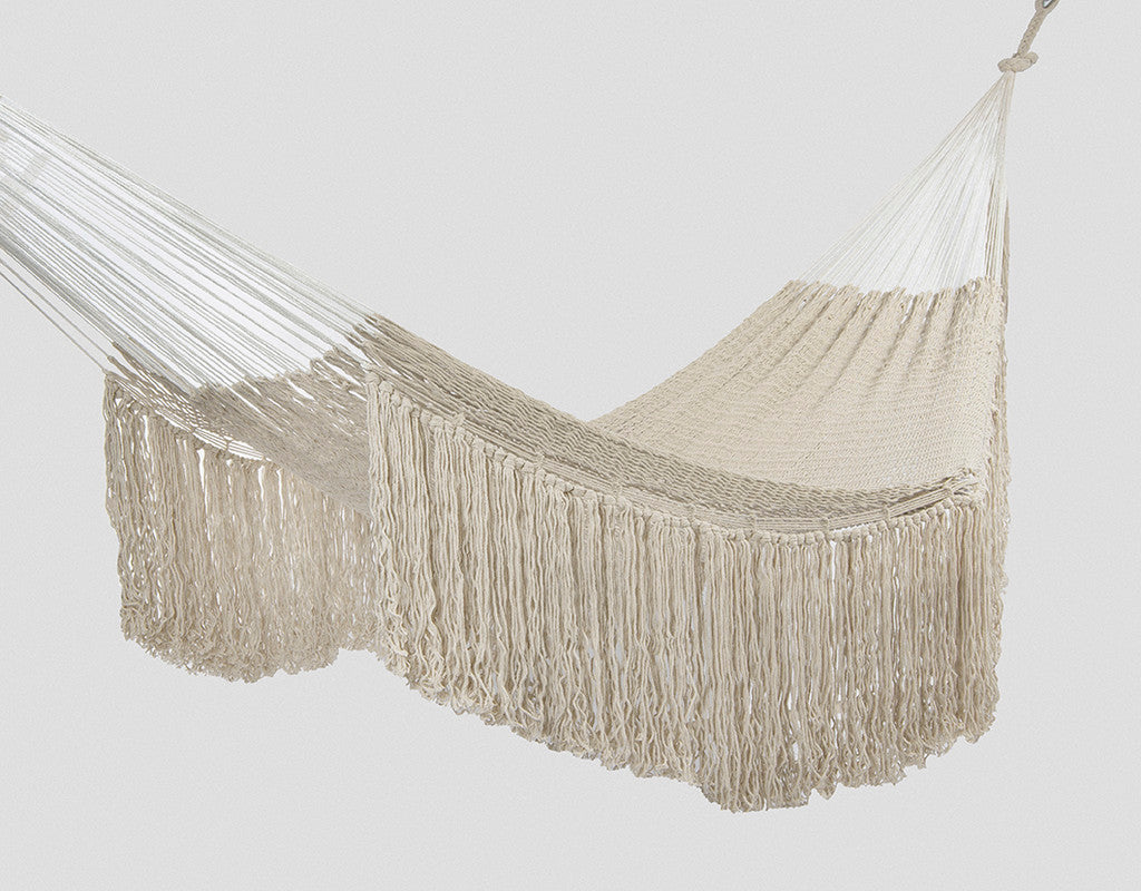 Ivory Cascade, hand woven rope Authentic Mexican Hammock - Image 2