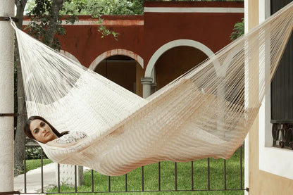 Outdoor undercover cotton Mayan Legacy hammock Family size Marble - Image 5