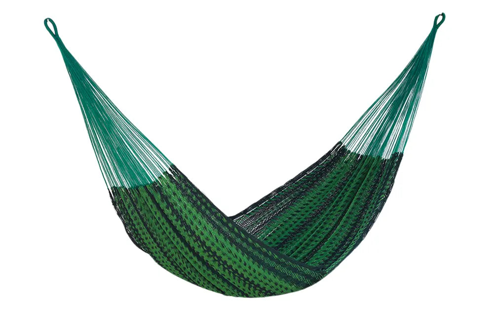 Mayan Legacy Queen Size Outdoor Cotton Mexican Hammock in Jardin Colour - Image 5
